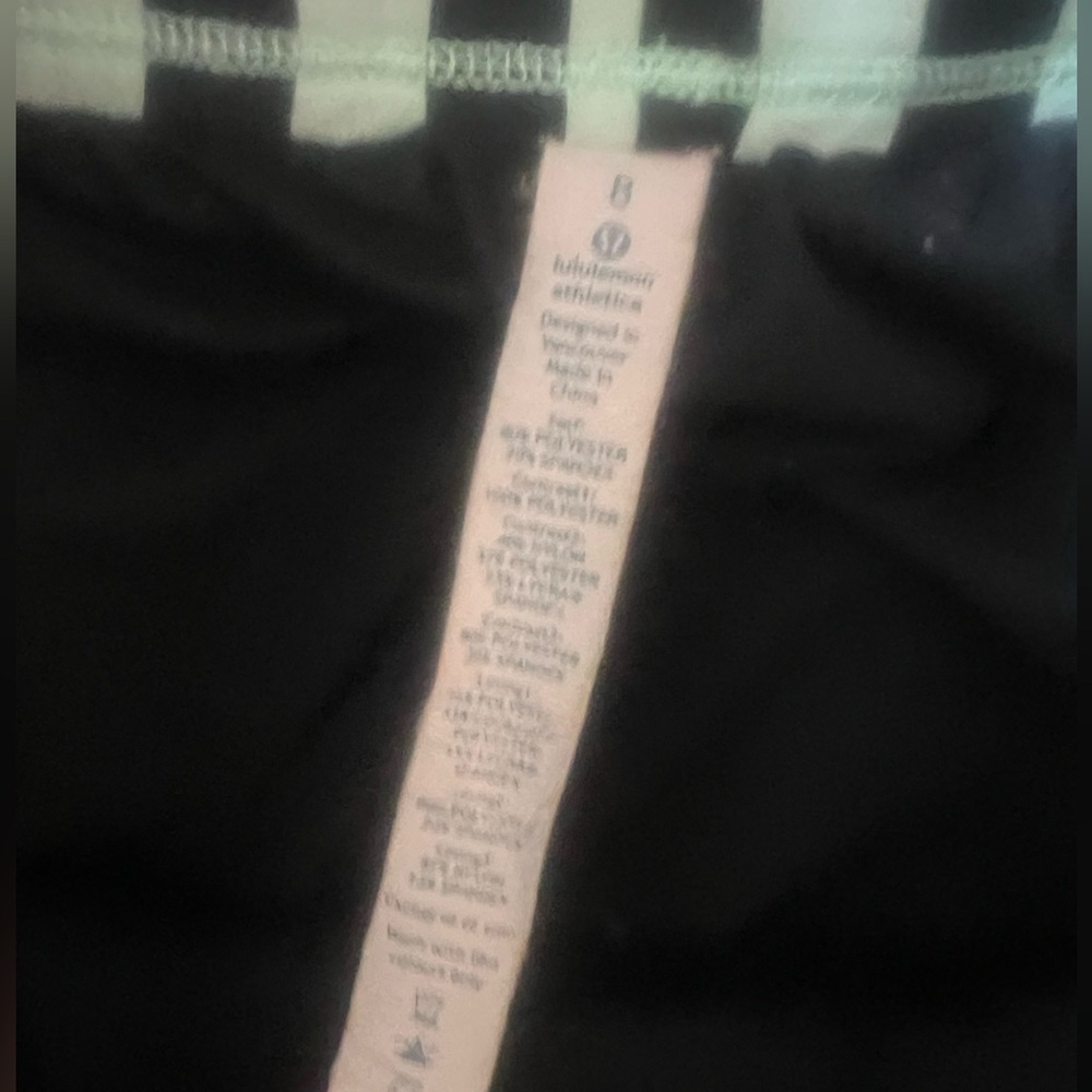 Lululemon work it out joggers( black/teal) - Picture 5 of 5